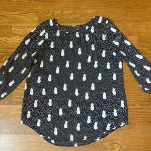 Mix by 41 Hawthorne Patterned Blouse